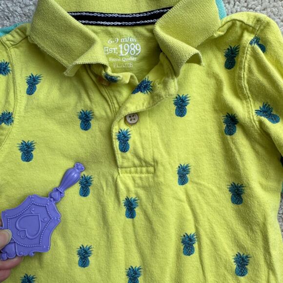 Tropical Polos Shorts Set vacation baby boys 6-9 Months bundle of 3 - Picture 10 of 11